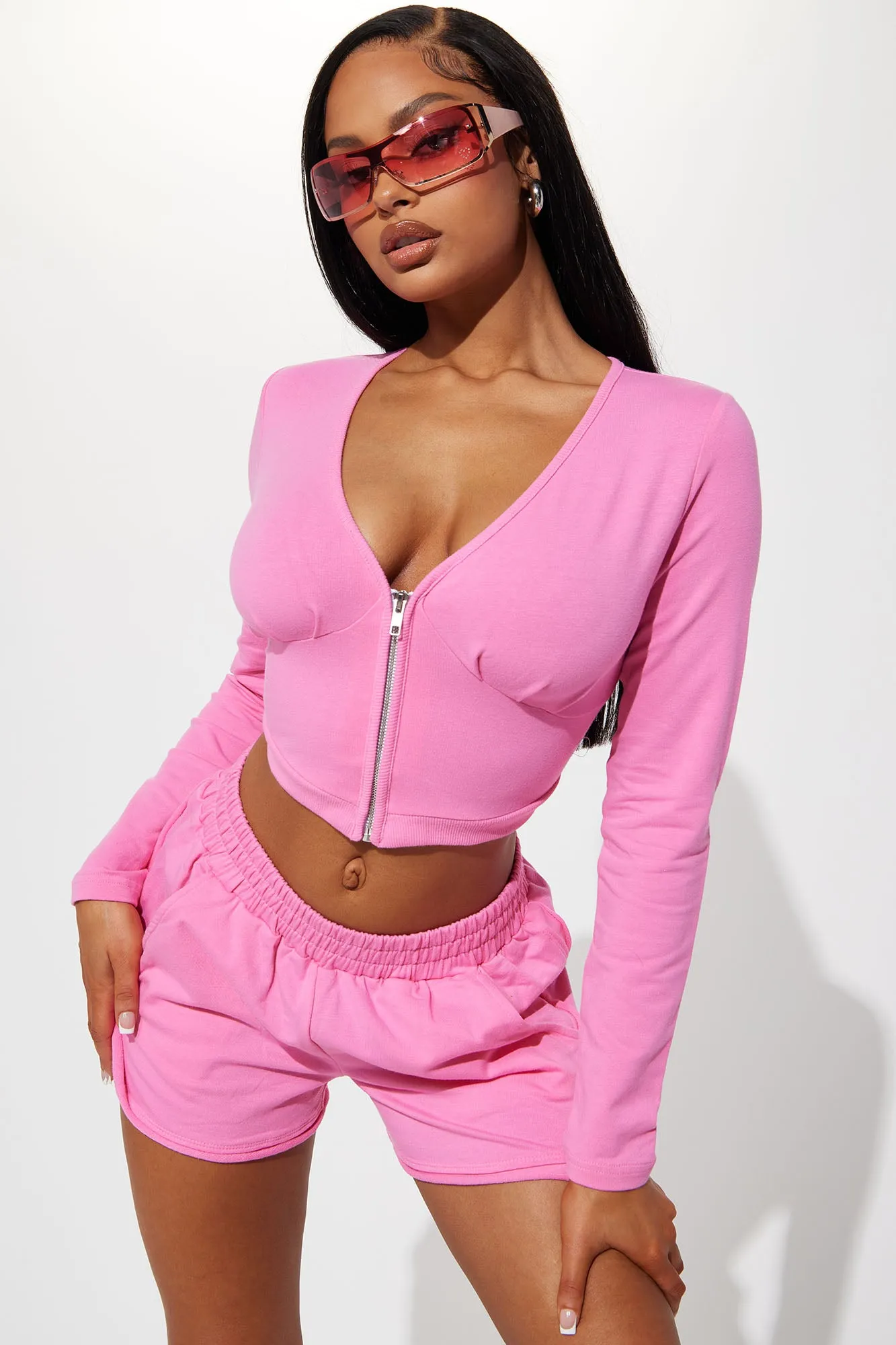 Always Down Short Set - Pink