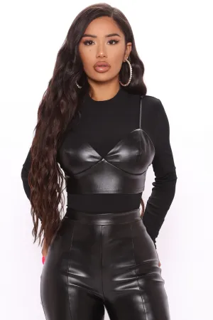 Back So Soon Top - Black