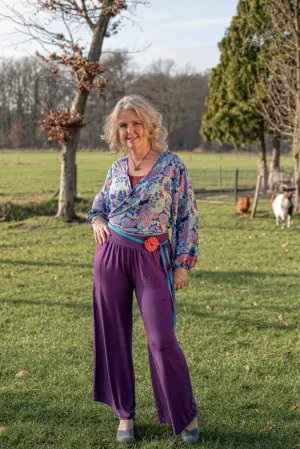 Butterfly wrap cardigan - billy- handgemaakt door Tantilly- zijdemix