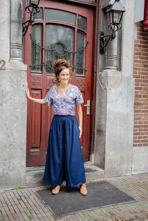 Butterfly wrap cardigan - sunny day- handgemaakt door Tantilly- zijdemix