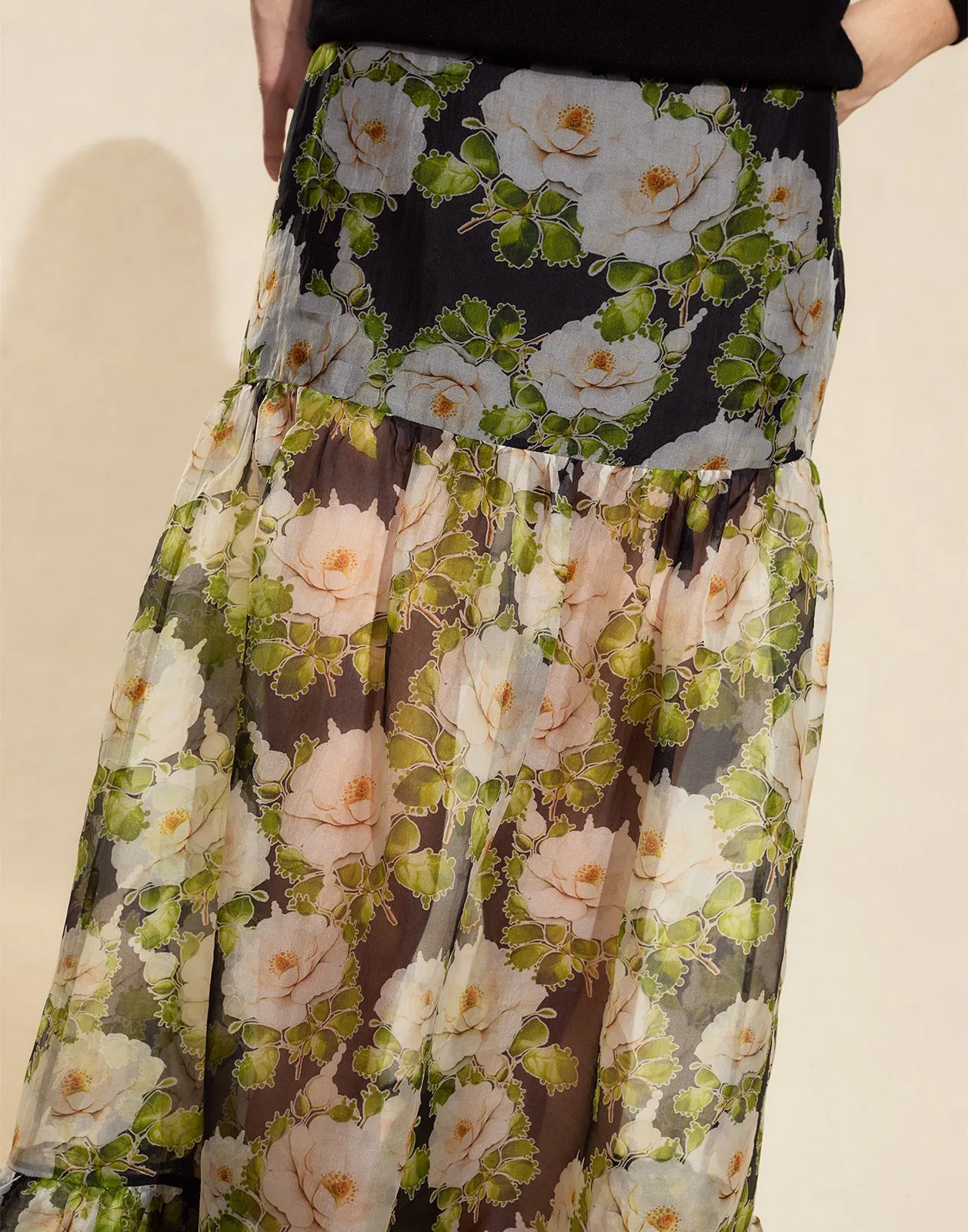 Cornelia Silk Skirt