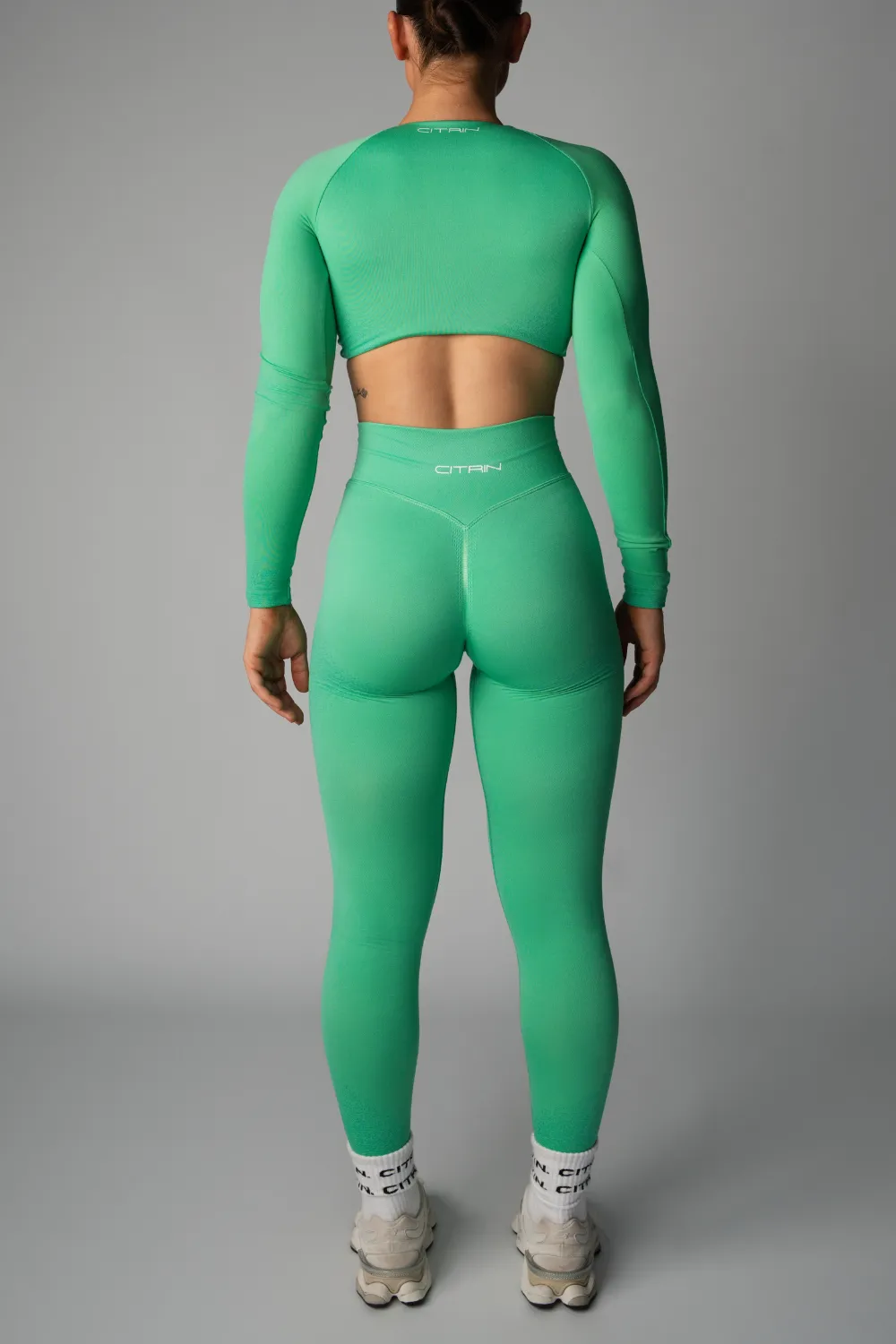FADED SEAMLESS LEGGINGS - GREEN