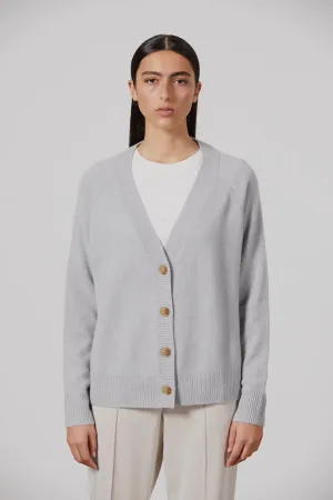 Lauren Cashmere Cardigan Slate Blue