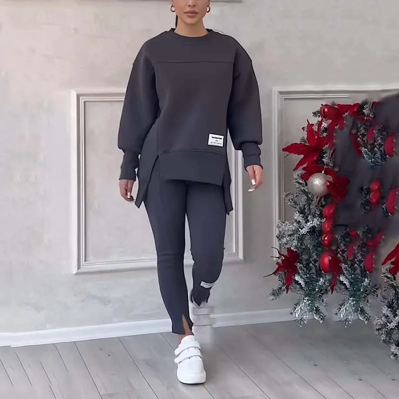 Lavina | Split Hem Lounge Ensemble