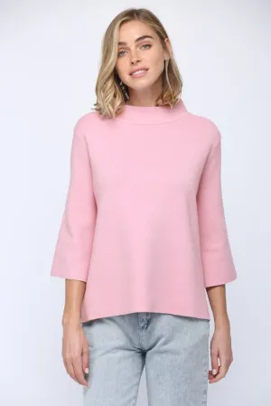 Mock Neck Pull Over Sweater