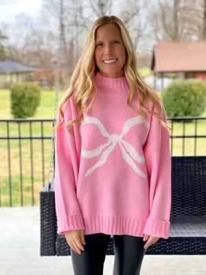 Pink Bow Sweater