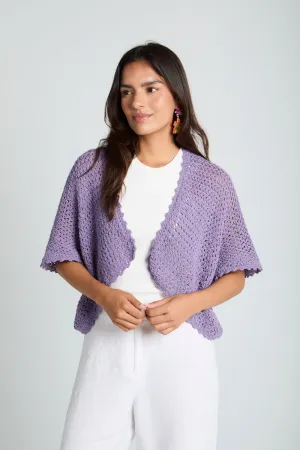 Sunny Day Cardigan in Purple