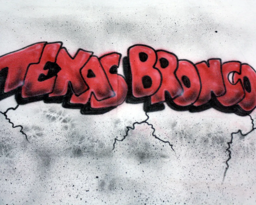 TERRY FUNK TEXAS BRONCO AIRBRUSH T-SHIRT XL