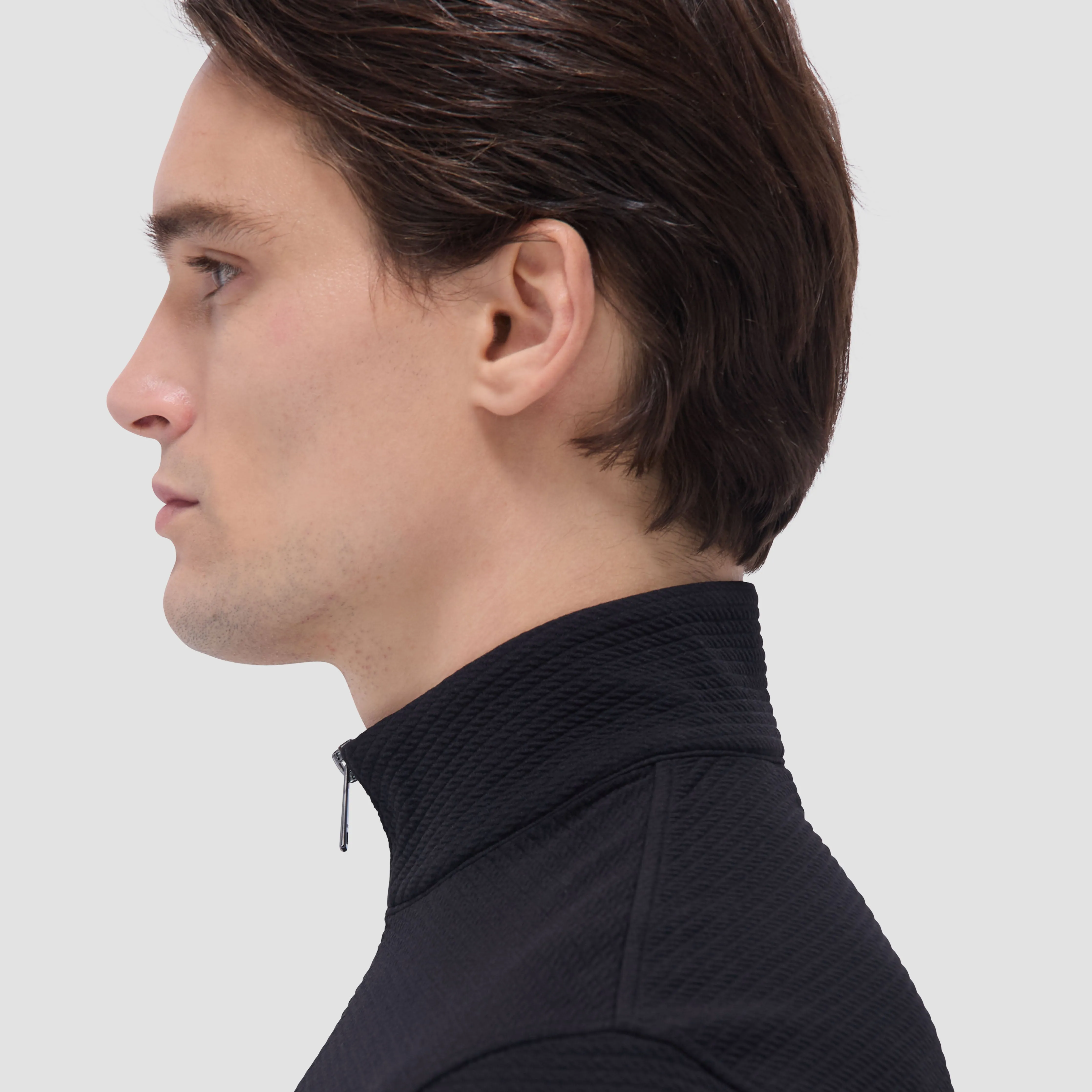 Textured Performance Quarter-Zip Pullover