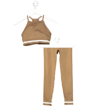 The Upside Brown Form Seamless High Rise Leggings And Kelsey Bra UK 8