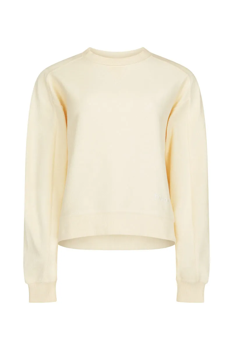 TIME OUT TERRY L/S TOP - CREAM