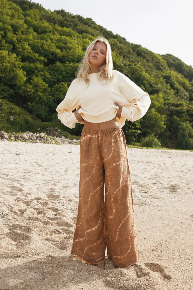 TIME OUT TERRY L/S TOP - CREAM