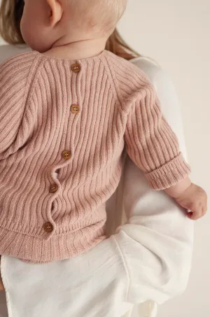 TRICOT VISCOSE NEWBORN CARDIGAN - RIO