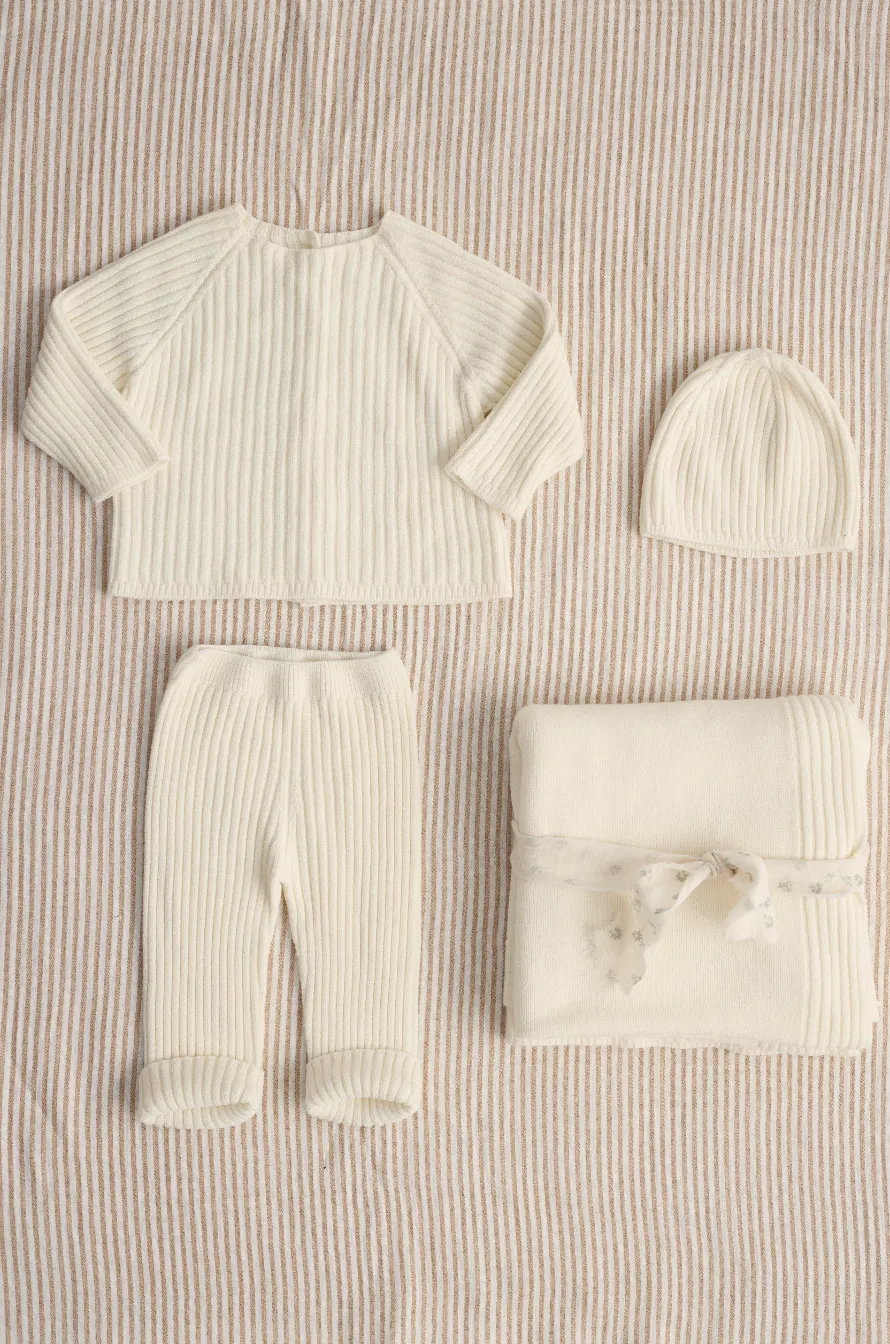 TRICOT VISCOSE NEWBORN CARDIGAN - RIO
