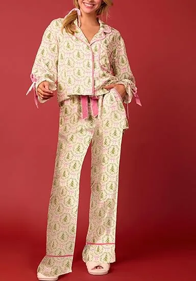 Women's Christmas Pajamas 2 Piece Set
